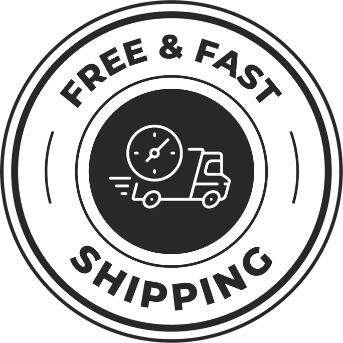 Free and fast shipping badge for Javatide orders